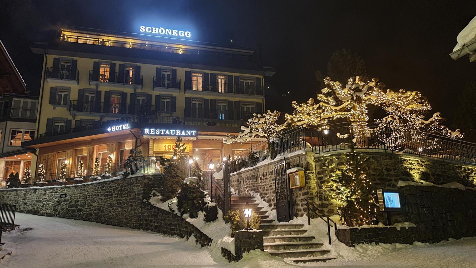 Hotel Schoenegg Венген Экстерьер фото