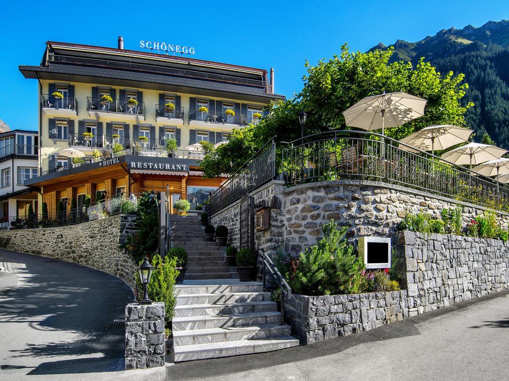 Hotel Schoenegg Венген Экстерьер фото